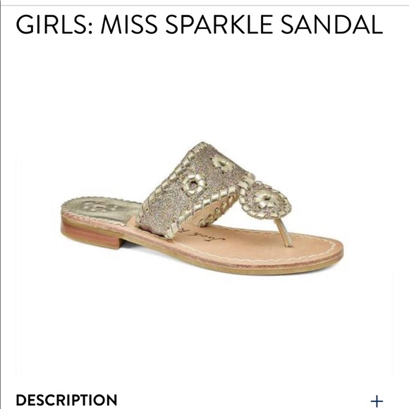 COPY - Jack Rogers Girl’s Gold Sandals - Picture 4 of 4